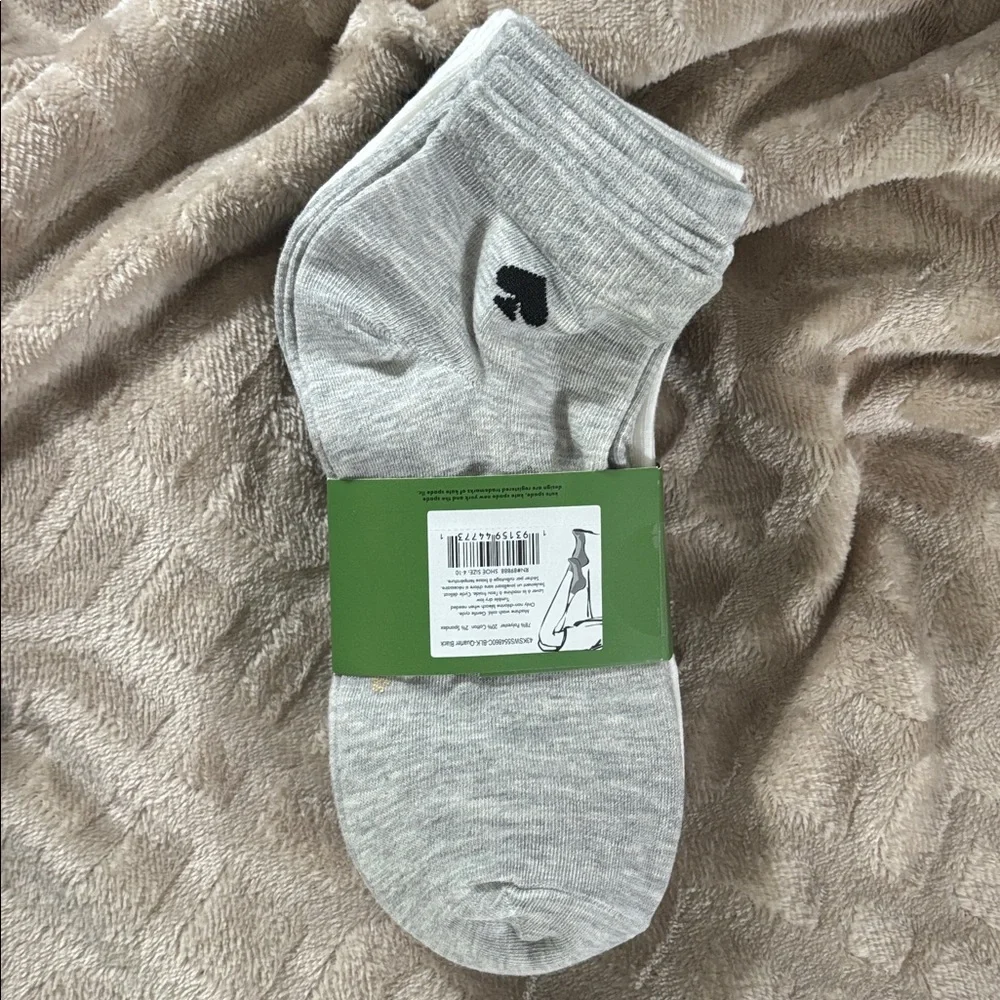 Kate Spade Black Quarter Socks (6pairs)